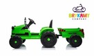 Traktor na akumulator Lean Cars CH9959 z przyczepą Zielony - 5