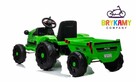 Traktor na akumulator Lean Cars CH9959 z przyczepą Zielony - 4