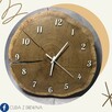 Zegar z drewna, pełna personalizacja 30 cm - 12