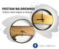 Unikatowy zegar ścienny, w obręczy 40 cm - 2