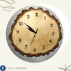 Zegar ścienny z plastra drewna, dąb, brzoza, jesion, wiąz, - 8