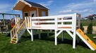 Zestaw słoneczny domek dla małych dzieci z mostkiem OKAZJA - 2