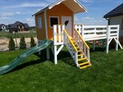 Zestaw słoneczny domek dla małych dzieci z mostkiem OKAZJA - 1