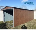Garaż blaszany 3x6 Blacha Orzech-Montaż GRATIS - 2