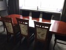 Sprzedam stół do salonu w komplecie z krzesłami i czarnymi p - 9