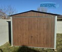 Garaż blaszany 3x6 Blacha Orzech-Montaż GRATIS - 4