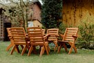 Zestaw mebli ogrodowych 6 krzeseł + stół owalny typ X - 7