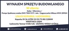 Wynajem sprzętu budowlanego - 1
