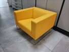 Nowy Fotel biurowy Noti Tritos żółty marigold eko skóra FV - 1