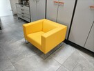Nowy Fotel biurowy Noti Tritos żółty marigold eko skóra FV - 3
