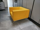 Nowy Fotel biurowy Noti Tritos żółty marigold eko skóra FV - 4