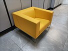 Nowy Fotel biurowy Noti Tritos żółty marigold eko skóra FV - 6
