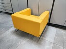Nowy Fotel biurowy Noti Tritos żółty marigold eko skóra FV - 7
