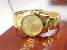 nowy zegarek złota bransoleta - 3