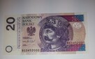 20zł seria BS UNC /345/+ROK 1967-2000 wybierz np. URODZIN? - 2