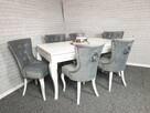 Stół z krzesłami do jadali, salonu Krzesła tapicerowane NOWE - 2