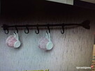 Ręcznie kute kowalskie uchwyty relingi do kuchni - 4