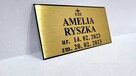Współpraca Tabliczki Tablice pogrzebowe na grób krzyż pomnik - 12