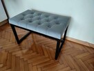 Pufa ławeczka siedzisko ławka tapicerowana stalowa LS002 - 4