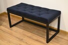 Pufa ławeczka siedzisko ławka tapicerowana stalowa LS002 - 5