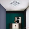 Lampa LED Kwadratowa Zdobiona Szklanymi Kryształami - 2