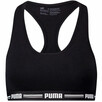 XS Puma top damski czarny na ramiączkach biustonosz sportowy - 1
