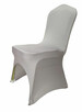Szare elastyczne pokrowce na krzesła bankietowe - 2