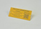 Tabliczka znamionowa z otworami 80x35x2mm aluminium - 2