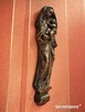 Stara duża figura Matka Boża z dzieciątkiem Jezus na ścianę - 3