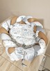 Kokon niemowlęcy, Gniazdo, warkocz dla noworodków 75X45 cm, - 4