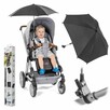 Parasolka przeciwsłoneczna Reer do wózka UV50+ czarna 68 cm - 2