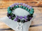 Bransoletka z ametystem, jadeitem lawendowym - 3