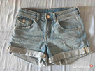 niebieskie krótkie spodenki szorty jeansowe dżinsowe denim - 1