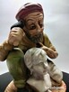 Włoska porcelana figura Rzeźbiarz- stan idealny - 5