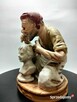 Włoska porcelana figura Rzeźbiarz- stan idealny - 4