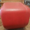 Duży czerwony puf (podnóżek, siedzisko) - 5