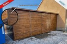 Garaż Blaszany z blachą drewnopodobną 5x4m - 3