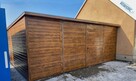 Garaż Blaszany z blachą drewnopodobną 5x4m - 1