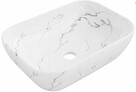 Umywalka ceramiczna nablatowa 45x32 cm Kamień 3 wzory - 3