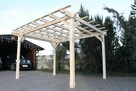 Pergola 330cm x 360cm Krata Wiata Altana Zadaszenie Sosna - 16