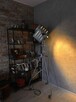 Lampa loft duża podłogowa filmowa teatralna PRL 1963 r - 6