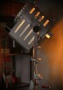 Lampa loft duża podłogowa filmowa teatralna PRL 1963 r - 2