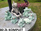 żaby ogrodowe komplet żab żabki z gipsu dekoracja - 2