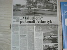 RWD 5,Sladem Skarzynskiego, Maluchem pokonali Atlantyk, pisma. - 2