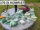żaby ogrodowe komplet żab żabki z gipsu dekoracja - 11
