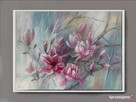 Magnolia, ręcznie malowany olejny, Lidia Olbrycht - 7