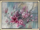 Magnolia, ręcznie malowany olejny, Lidia Olbrycht - 8