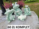 żaby ogrodowe komplet żab żabki z gipsu dekoracja - 16