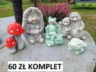 żaby ogrodowe komplet żab żabki z gipsu dekoracja - 4