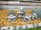 żaby ogrodowe komplet żab żabki z gipsu dekoracja - 5